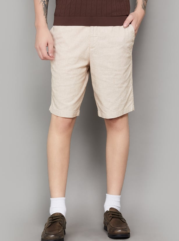 UNITED COLORS OF BENETTON Solid Regular Shorts