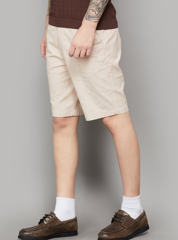 UNITED COLORS OF BENETTON Solid Regular Shorts