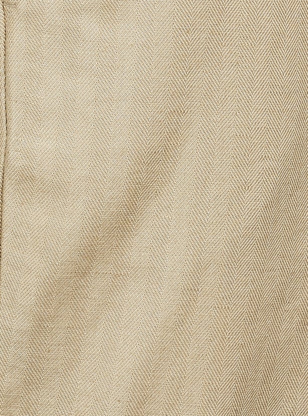 UNITED COLORS OF BENETTON Textured Trousers