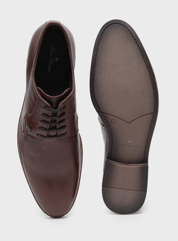 LOUIS PHILIPPE Solid Lace-Ups Shoes