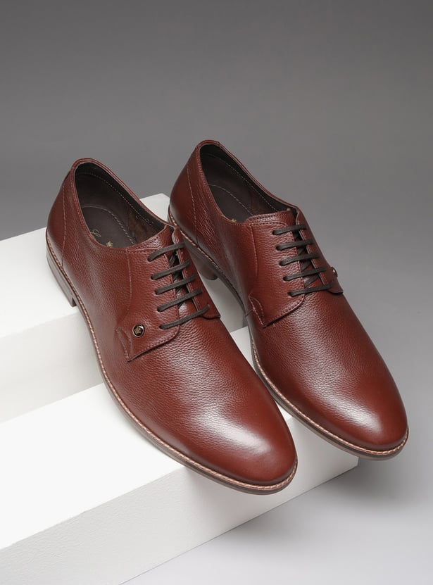 LOUIS PHILIPPE Solid Lace-Ups Shoes