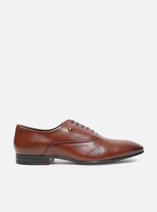 LOUIS PHILIPPE Solid Lace-Up Shoes