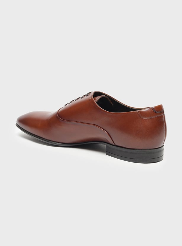 LOUIS PHILIPPE Solid Lace-Up Shoes
