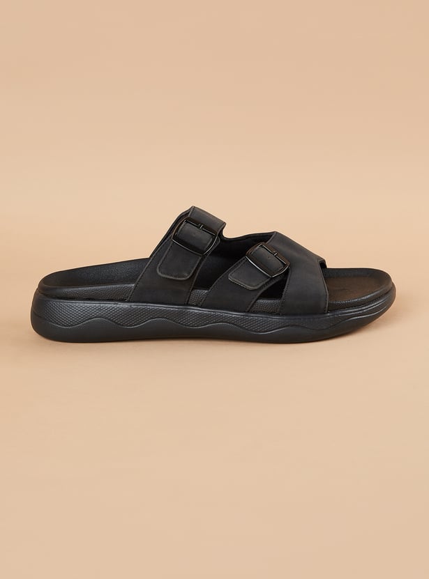 CODE Sandals with Buckle Closure