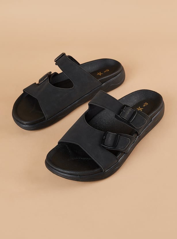 CODE Sandals with Buckle Closure
