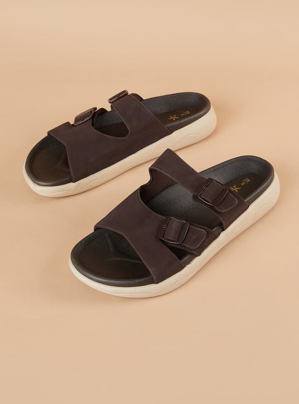 CODE Sandals with Buckle Closure