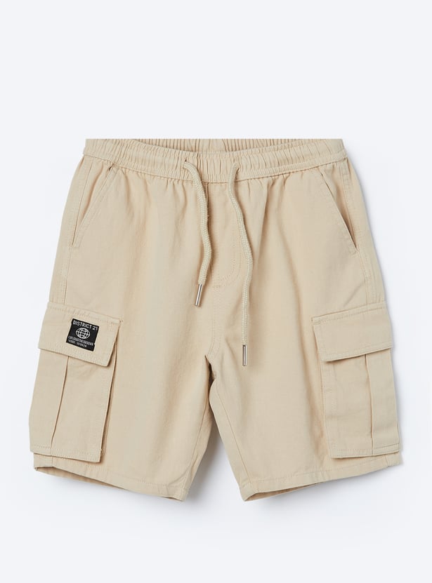 FAME FOREVER Boys Solid Cargo Shorts