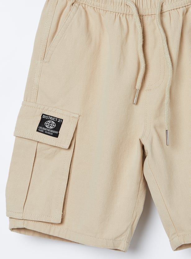 FAME FOREVER Boys Solid Cargo Shorts
