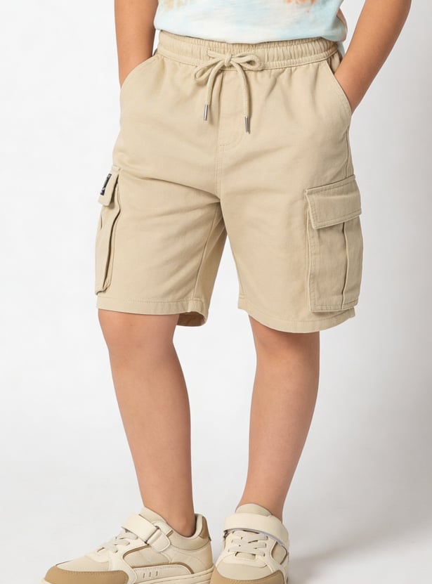 FAME FOREVER Boys Solid Cargo Shorts