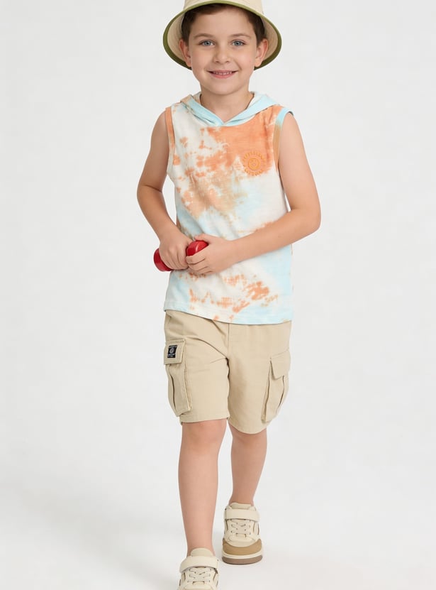 FAME FOREVER Boys Solid Cargo Shorts