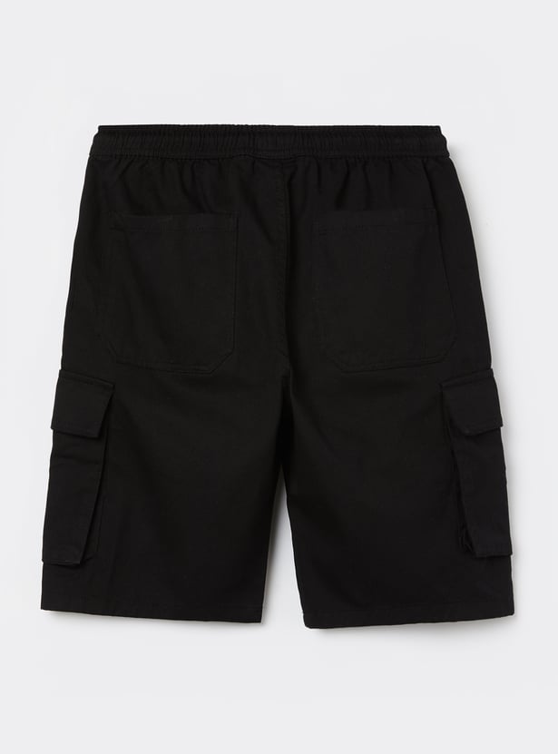 FAME FOREVER Boys Solid Cargo Shorts