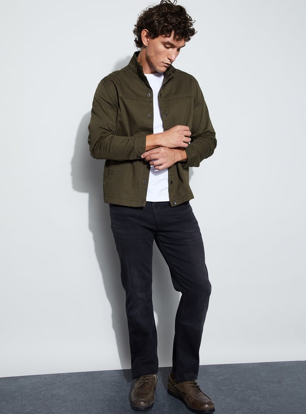CODE Solid Casual Jacket