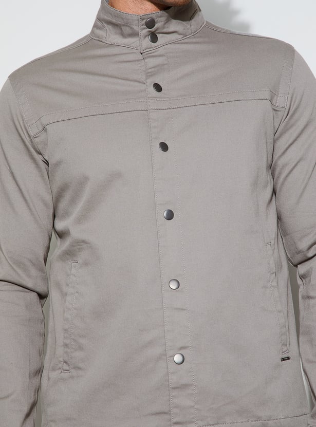 CODE Solid Casual Jacket