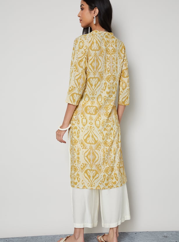 MELANGE Ethnic Motif Print Straight Kurta
