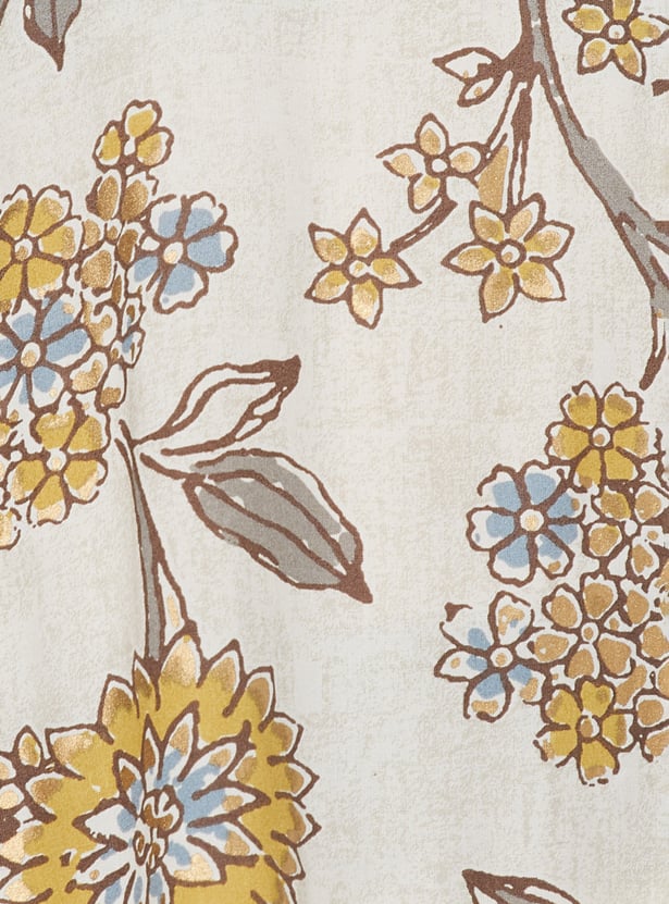 MELANGE Floral Print Straight Kurta