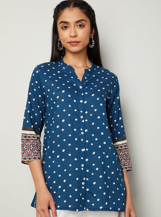 MELANGE Printed Straight Kurti
