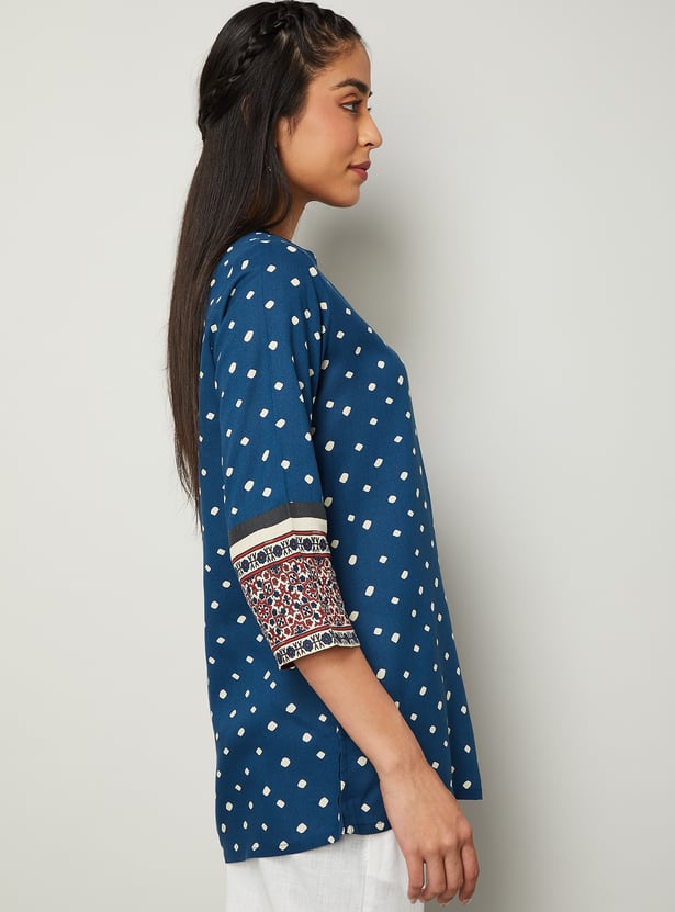 MELANGE Printed Straight Kurti
