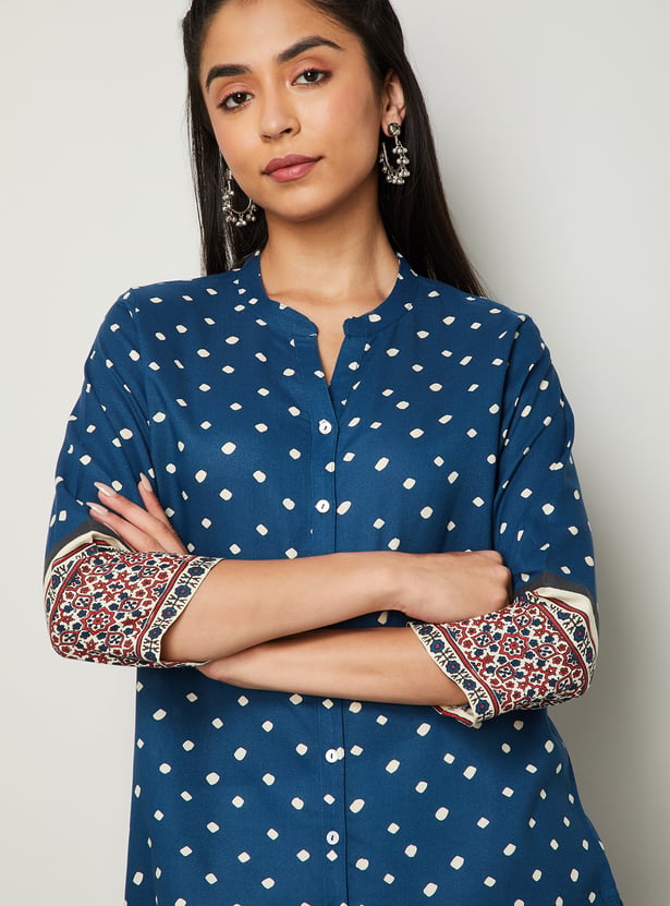 MELANGE Printed Straight Kurti