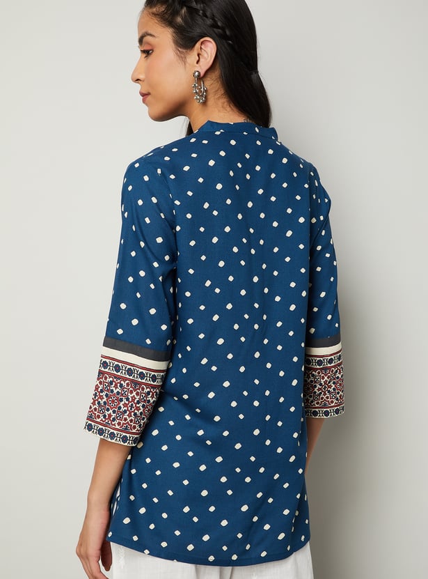 MELANGE Printed Straight Kurti