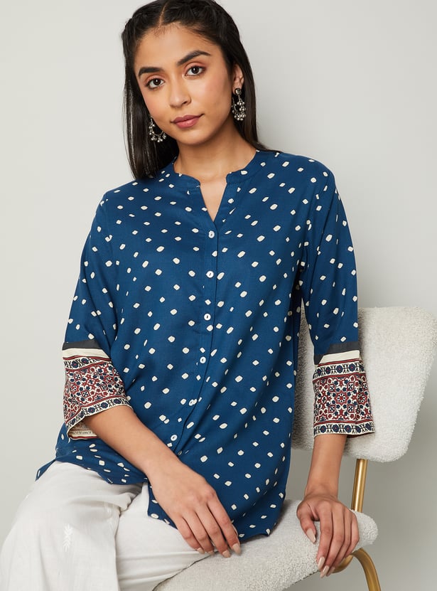 MELANGE Printed Straight Kurti