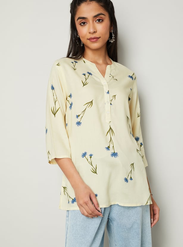 MELANGE Printed Straight Kurti
