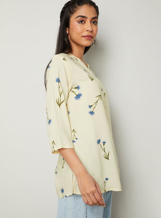 MELANGE Printed Straight Kurti