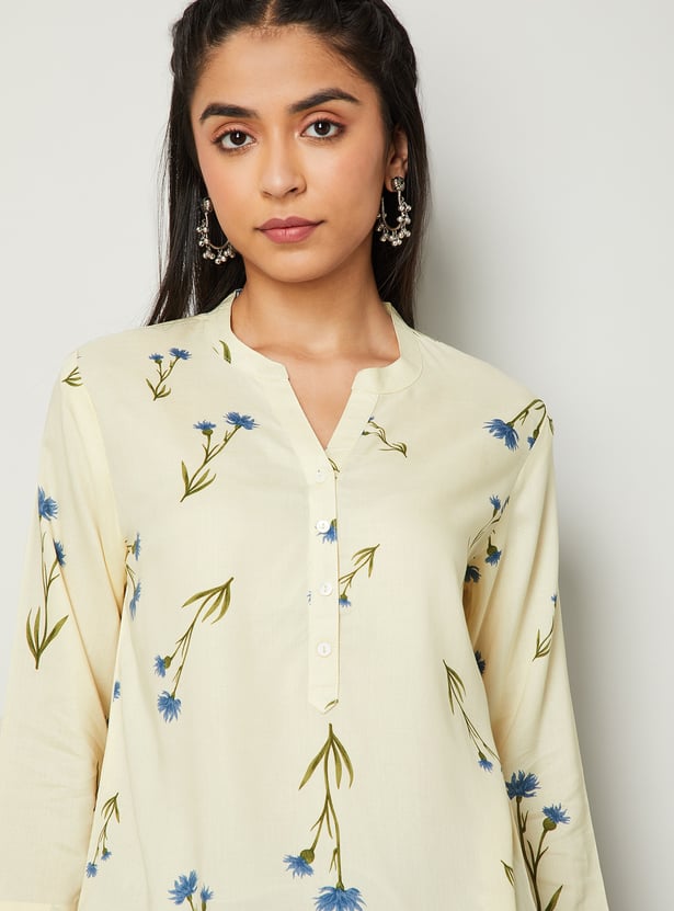 MELANGE Printed Straight Kurti