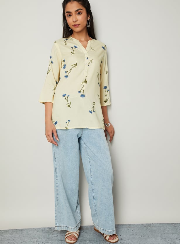 MELANGE Printed Straight Kurti