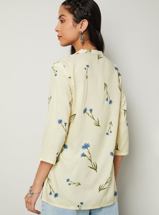 MELANGE Printed Straight Kurti