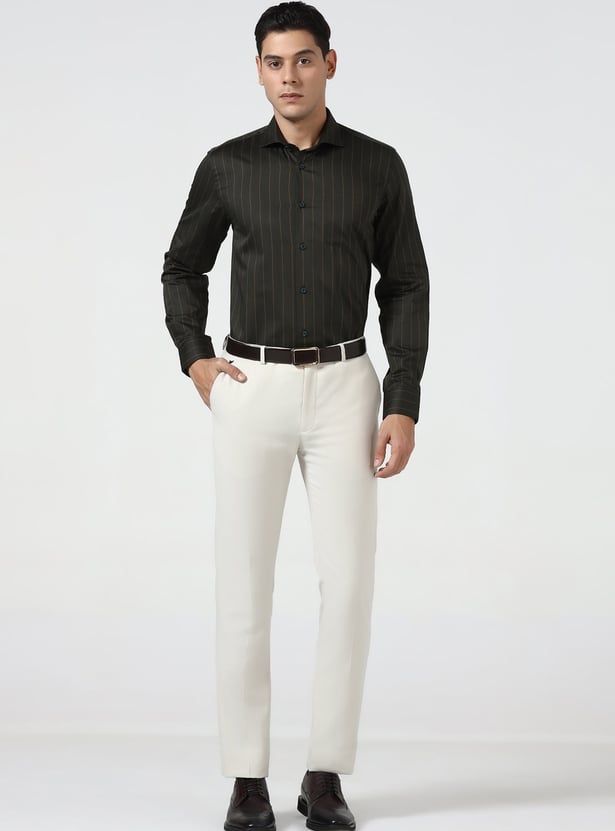 BLACKBERRYS Striped Slim Fit Formal Shirt