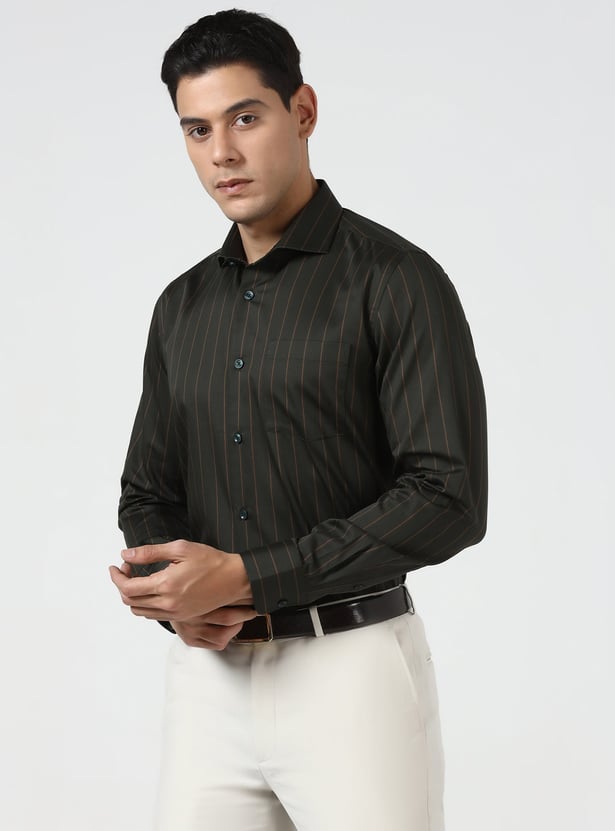 BLACKBERRYS Striped Slim Fit Formal Shirt
