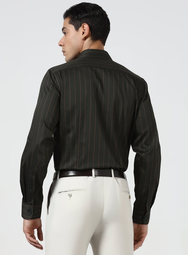 BLACKBERRYS Striped Slim Fit Formal Shirt