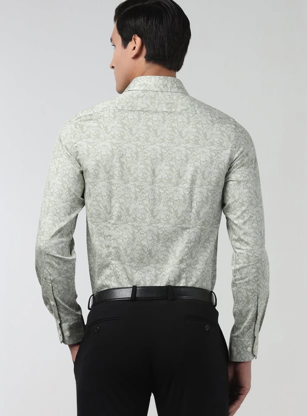 BLACKBERRYS Floral Slim Formal Shirt