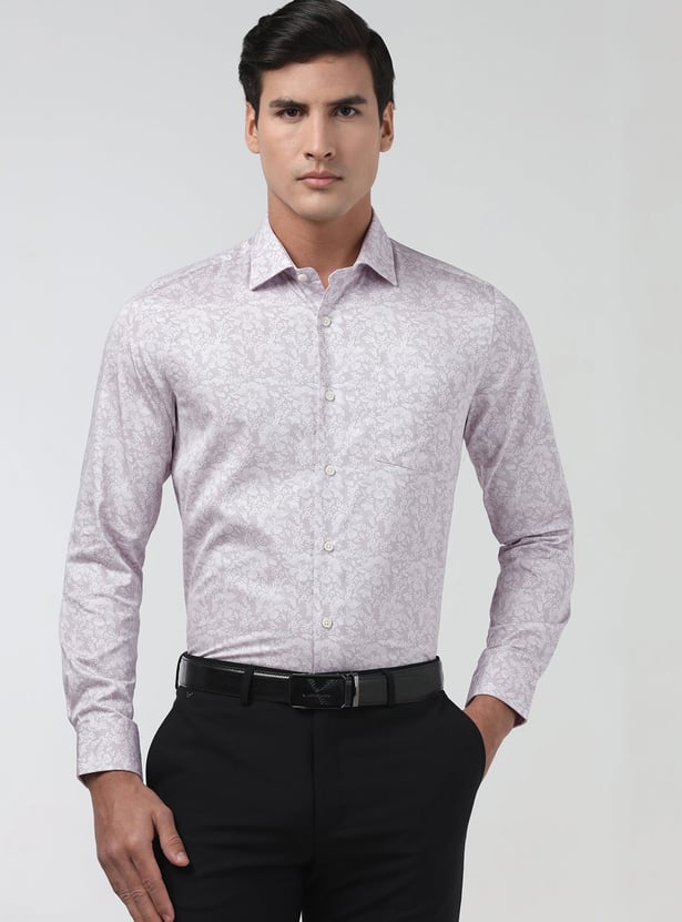 BLACKBERRYS Floral Slim Fit Formal Shirt