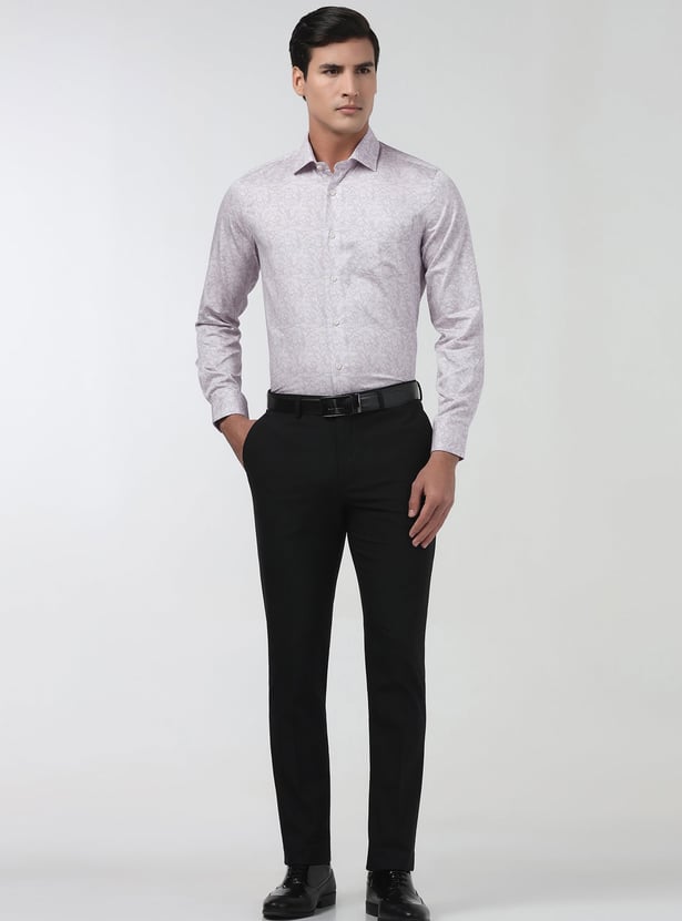 BLACKBERRYS Floral Slim Fit Formal Shirt