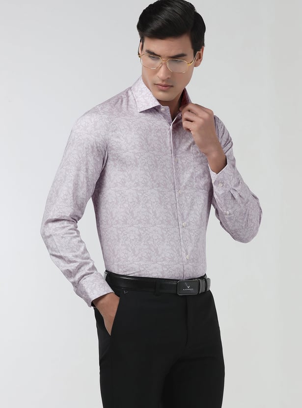 BLACKBERRYS Floral Slim Fit Formal Shirt