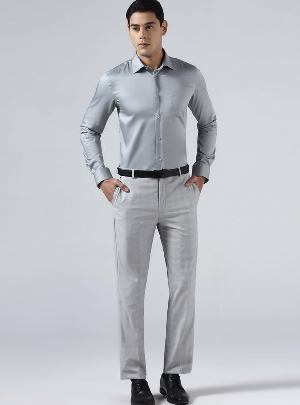 BLACKBERRYS Solid Slim Fit Formal Shirt