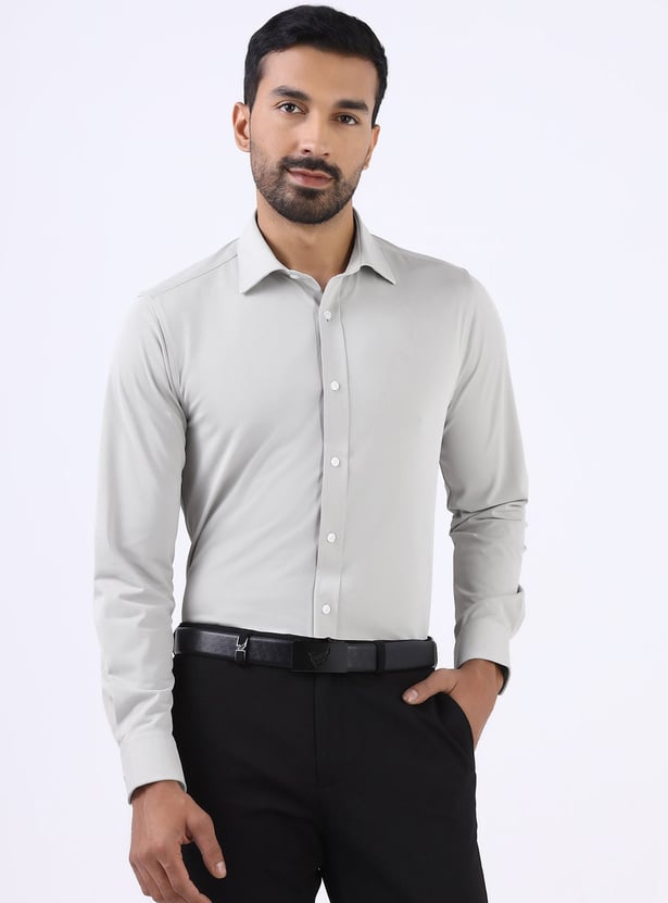 BLACKBERRYS Solid Slim Fit Formal Shirt
