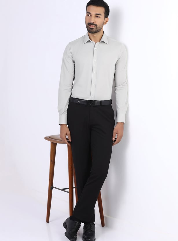 BLACKBERRYS Solid Slim Fit Formal Shirt