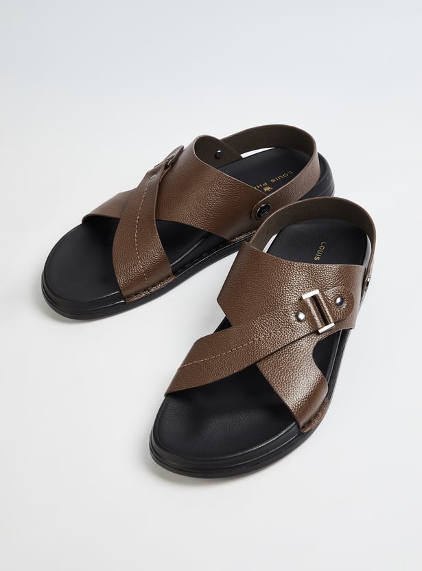 LOUIS PHILIPPE Textured Sandals