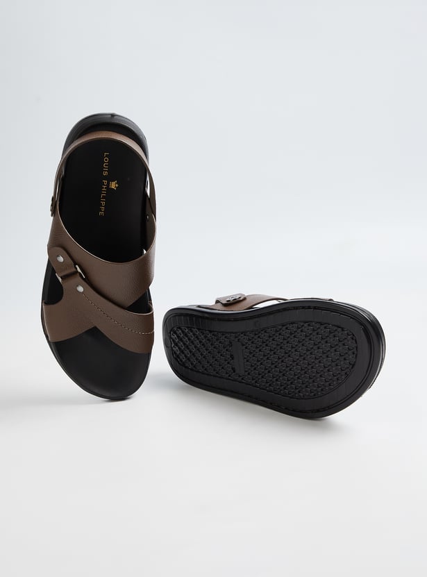 LOUIS PHILIPPE Textured Sandals