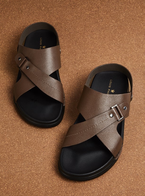 LOUIS PHILIPPE Textured Sandals