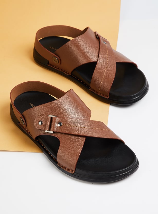 LOUIS PHILIPPE Textured Sandals
