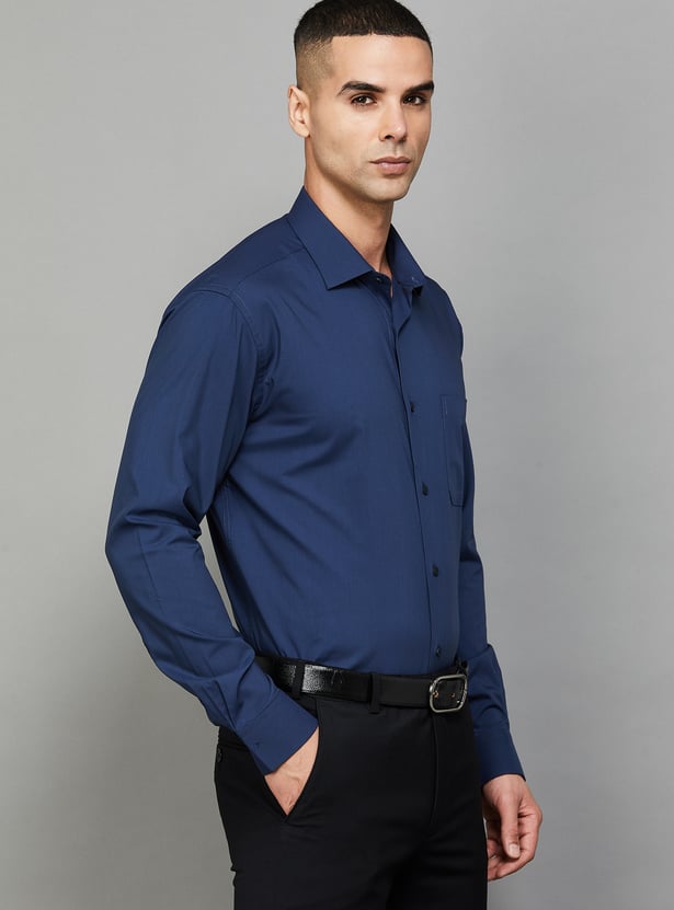 PARK AVENUE Solid Slim Fit Formal Shirt