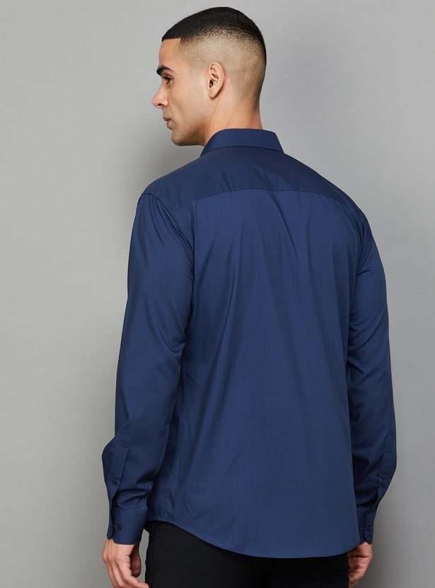PARK AVENUE Solid Slim Fit Formal Shirt