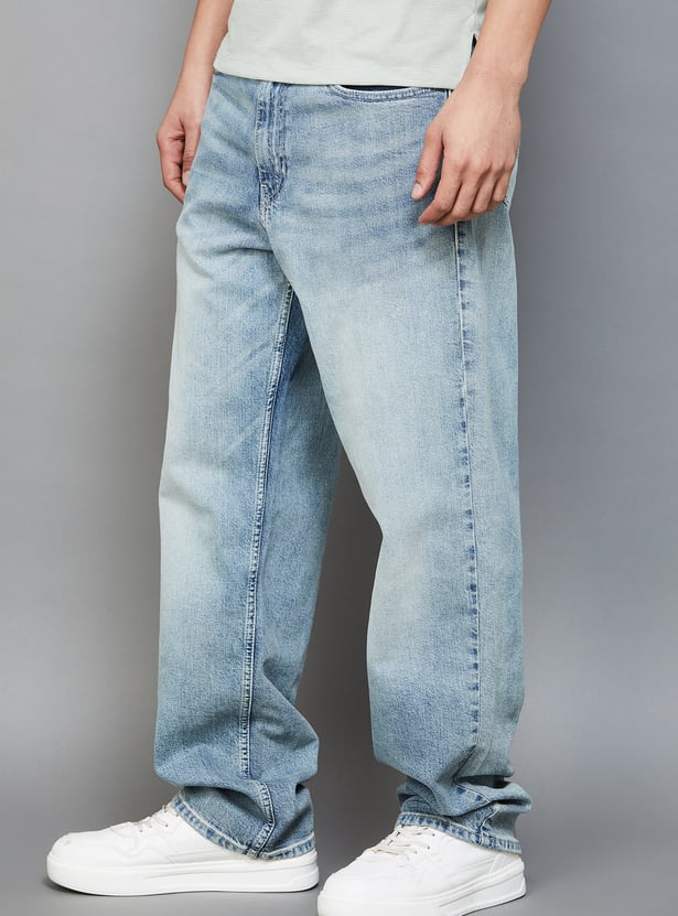 LEVI'S Stonewashed 568 Loose Straight Jeans
