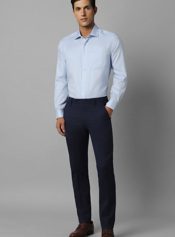 LOUIS PHILIPPE Solid Regular Fit Formal Shirt