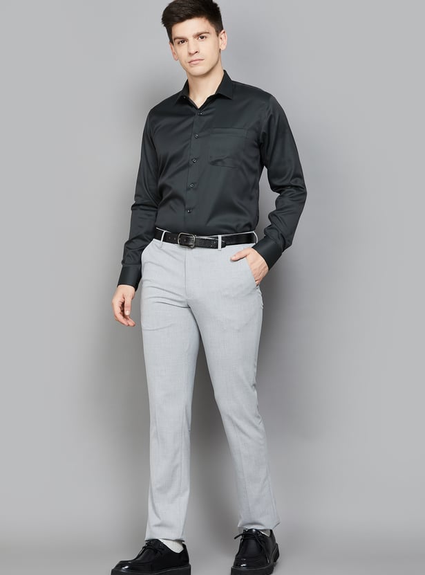 VAN HEUSEN Solid Slim Fit Formal Shirt