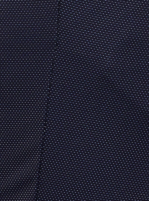 VAN HEUSEN Textured Super Slim Fit Formal Trousers