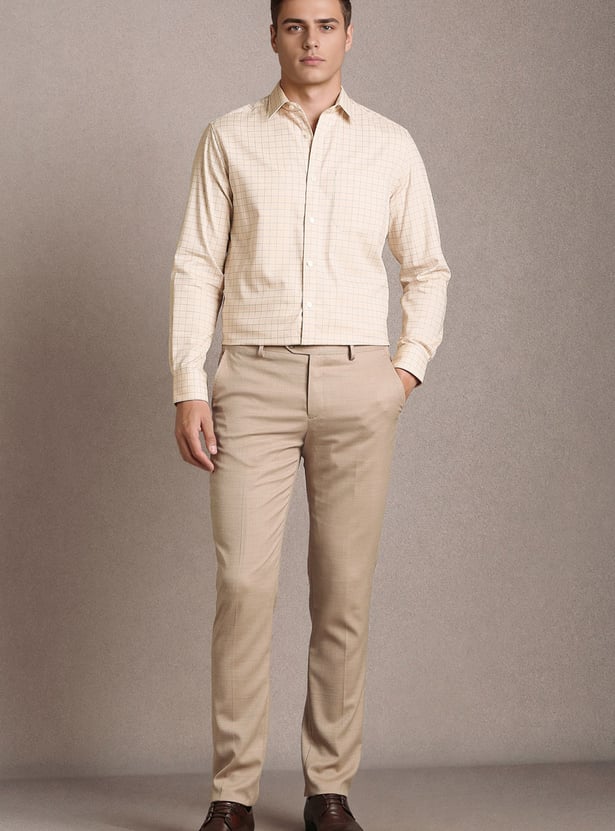 LOUIS PHILIPPE Checked Regular Fit Formal Shirt
